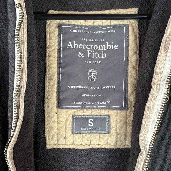 Abercrombie & Fitch Full Zip Hoodie, Men’s Small, Gray - Picture 3 of 3